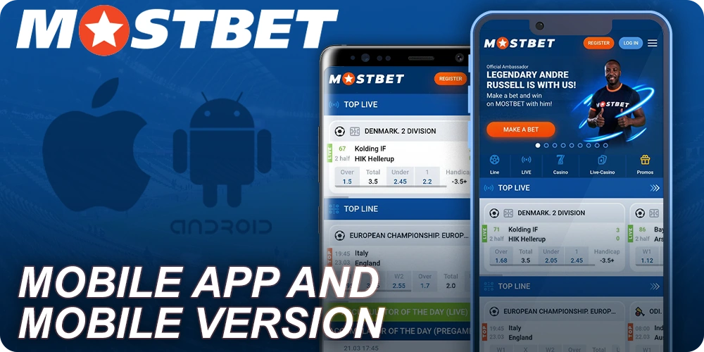 Mostbet mobile app for Android and iOS