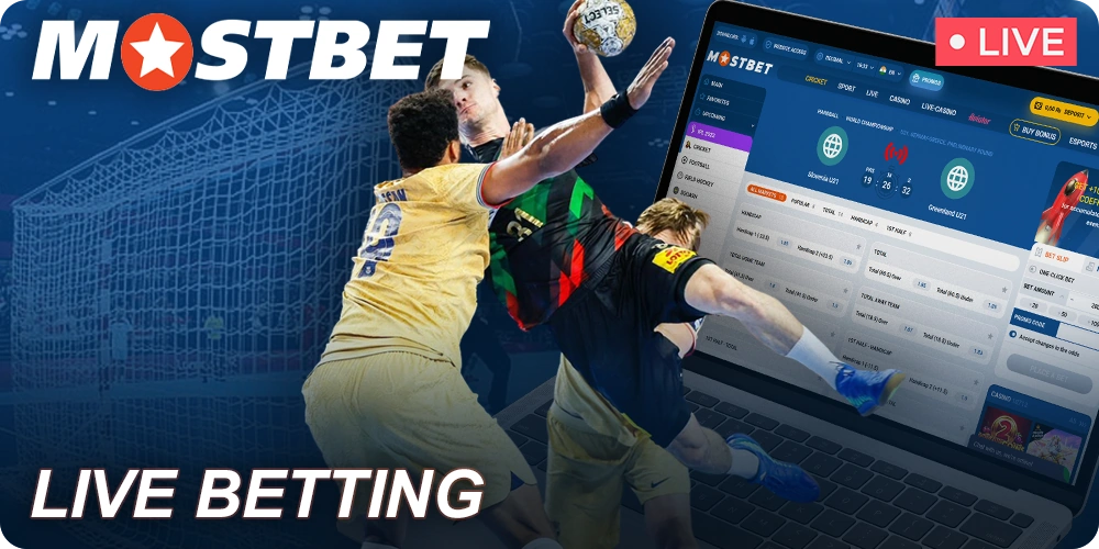 Live Handball betting at Mostbet India